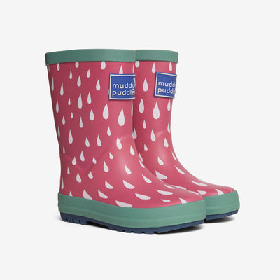Essentials Toddler Wellies Pink Raindrop